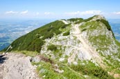 Thumbnail image of View from the Salzburger Hochthron to Geiereck mountain peak on the Untersberg Range, Grödig, Salzbu