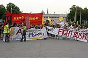Anti-Bush demo Vienna photographs