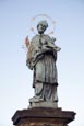 Statue Of John Of Nepomuk On The Charles Bridge, Prague, Czech Republic