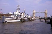 HMS Belfast  & Tower Bridge, London