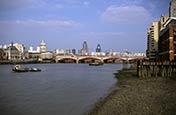 Thumbnail image of River Thames towards Blackfriars Bridge, London