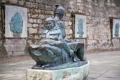 Thumbnail image of Friar Tuck and Little John statue outside Nottingham Castle, Nottingham, Nottinghamshire, England