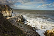 View From Thornwick Bay, Flamborough With Amphitheatre, East Yorkshire