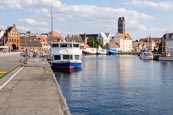 Thumbnail image of Harbour Alter Hafen with the Wassertor Gate in the background, Wismar, Mecklenburg-Vorpommern, Germa