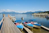 Thumbnail image of Harbour on the Chiemsee lake, Prien Stock, Upper Bavaria, Bavaria, Germany, Europe