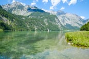Thumbnail image of Königssee viewed from the top of the lake at Salet, Upper Bavaria, Bavaria, Germany, Europe