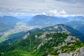 View From The Alpspitze Over Garmisch Partenkirchen, Garmisch-Partenkirchen, Upper Bavaria, Bavaria,