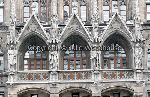 Neues Rathaus detail, Marienplatz, Munich photos