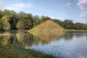 Lake Pyramid In Branitz Park, Tomb Of Fuerst Pückler And His Wife, Cottbus, Brandenburg, Germany