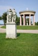 Castor And Pollux Statue And The Hebe Temple, Neustrelitz, Mecklenburg-Vorpommern, Germany