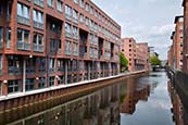 Herrengraben With Renovated Canalside Buildings, Hamburg, Germany