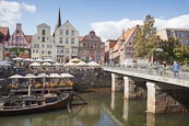Thumbnail image of Harbour with River Ilmenau and Am Stintmarkt, Luneburg, Lower Saxony, Germany