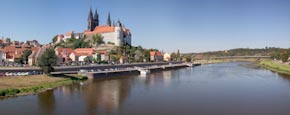 Thumbnail image of view of the Altstadt with Albrechtsburg, Cathedral and River Elbe, Meissen, Saxony, Germany