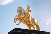 Goldener Reiter Statue, Dresden, Saxony, Germany