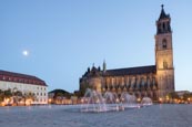 Domplatz With Cathedral, Magdeburg, Saxony Anhalt, Germany