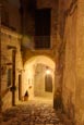 Via San Giacomo Street In The Old Town, Matera, Basilicata, Italy