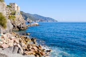 Thumbnail image of Castle of Monterosso with the Cinque Terre coast, Liguria, Italy