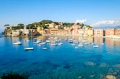 Thumbnail image of The Bay of Silence and view over the old town of Sestri Levante on the Italian Riviera, Liguria, Ita