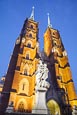 Cathedral Of St. John The Baptist With Statue Of Mary And Child, Wroclaw, Poland