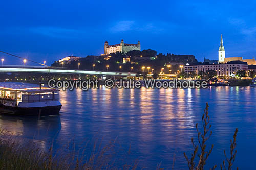 River Danube and view over Bratislava photos
