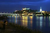 River Danube And View Over Bratislava