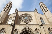 Basilica Esglesia De Santa Maria Del Mar, Barcelona, Catalonia, Spain