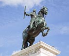 Statue Of Felipe IV In Plaza De Oriente, Madrid, Spain
