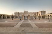 Royal Palace - Palacio Real And Plaza De La Armeria, Madrid, Spain