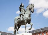 Plaza Mayor, Bronze Statue Of King Philip III, 1616 By Jean Boulogne and Pietro Tacca, Madrid, Spain