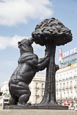 Thumbnail image of statue Bear and the Madrono Tree the symbol of Madrid in Sol Square, Puerta del Sol, Madrid, Spain