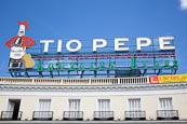 Tio Pepe Sign In Sol Square, Puerta Del Sol, Madrid, Spain