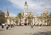 Thumbnail image of Plaza del Ayuntaminento with the City Hall, Valencia, Spain