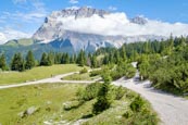 Thumbnail image of view from the Seebenalm to the Zugspitze mountain range, Ehrwald, Tyrol, Austria