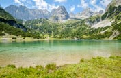 Thumbnail image of Seebensee in front of the Mieminger Mountain range, Ehrwald, Tyrol, Austria