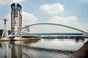 Thumbnail image of Salford Quays, The Lowry Footbridge, Manchester
