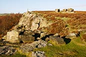 Birchen Edge With Three Ships And Nelsons Monument, Derbyshire