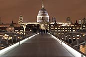 Thumbnail image of St Pauls Cathedral and Millenium Bridge, London