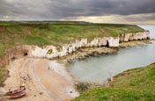 View From Flamborough Cliffs Over North Landing,  Bridlington, Yorkshire, England