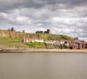 Thumbnail image of Whitby Harbour with the Town, Abbey and Church of St Mary, Yorkshire, England