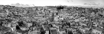 View Over Sasso Barisano From Piazza Duomo, Matera, Basilicata, Italy