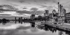 Thumbnail image of River Main with skyline, Frankfurt am Main, Hessen, Germany