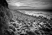Sunset From Beach Near Blandow, Jasmund, Ruegen, Mecklenburg Vorpommern, Germany