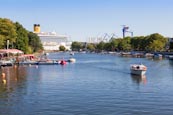 Thumbnail image of Alter Strom and boat harbour, Warnemuende, Mecklenburg Vorpommern, Germany