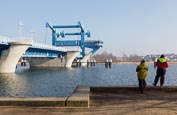 Peenestrom Bridge, Wolgast, Mecklenburg Vorpommern, Germany