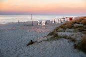 Thumbnail image of Beach chairs on the beach of Prerow, Baltic Sea, Darss, Mecklenburg-Vorpommern, Germany