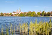 Knieper Teich With St Nikolai Kirche, Stralsund, Mecklenburg Vorpommern, Germany