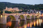 Thumbnail image of Alte Brucke, Castle and River Neckar, Heidelberg, Baden-Württemberg, Germany
