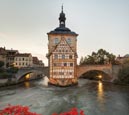 Old Town Hall And The Obere Bridge, Bamberg, Bavaria, Germany