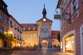 Old Town Hall, The Obere Bridge And Karolinenstrasse, Bamberg, Bavaria, Germany
