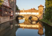 Hangmans Bridge Henkersteg, Nuremberg, Bavaria, Germany